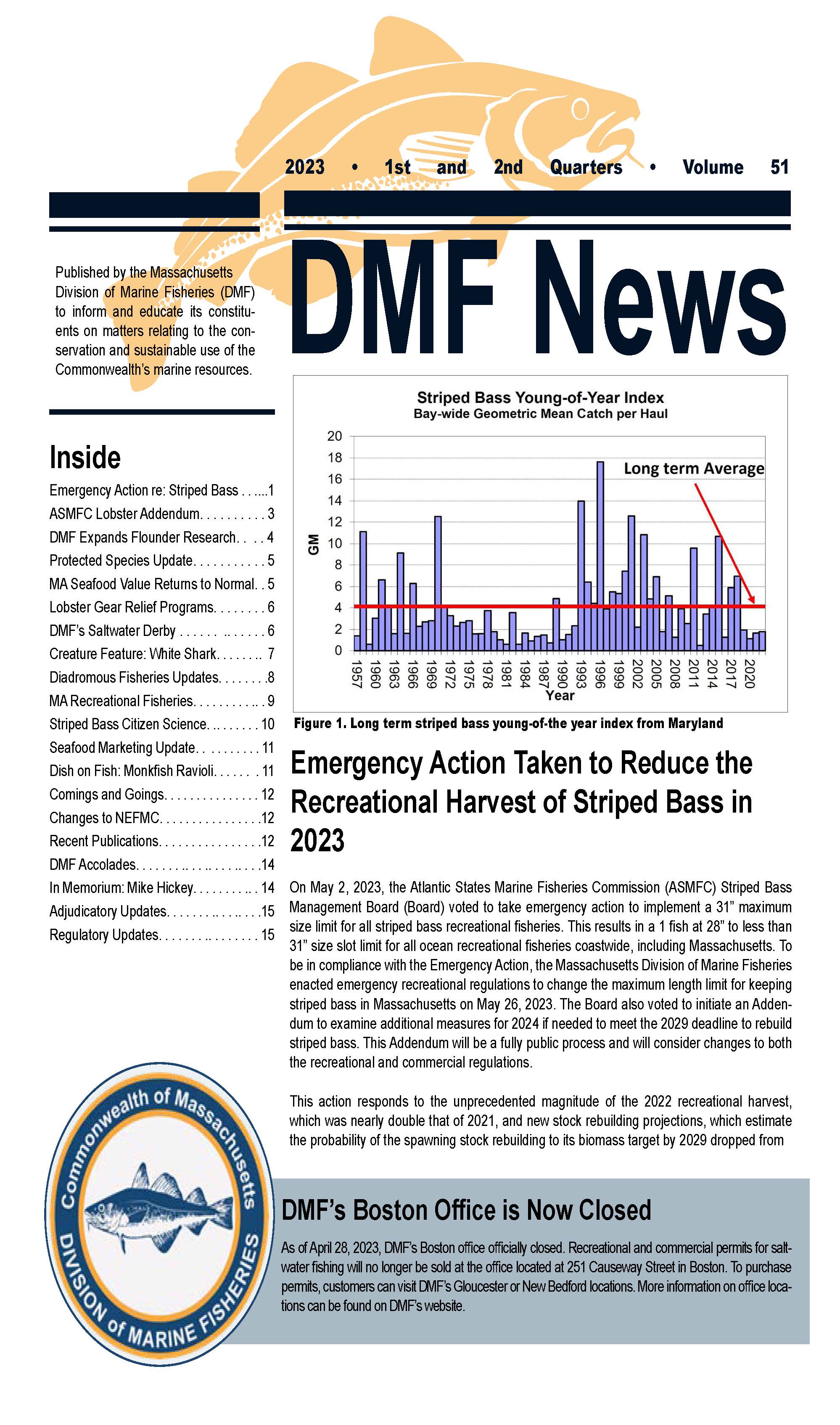 DMF News 2023 Q1 & Q2 Mass.gov